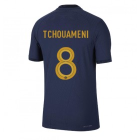 Herren Fußballbekleidung Frankreich Aurelien Tchouameni #8 Heimtrikot WM 2022 Kurzarm